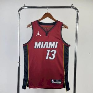Men's Bam Adebayo Red Team Jersey - Statement Edition