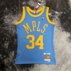Men's M&N 2002 Shaquille O'Neal Blue Retro Jersey