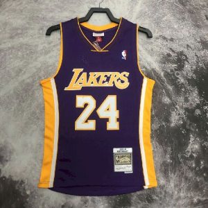 Men's M&N 08/09 Kobe Bryant Purple Retro Jersey