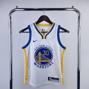Yonth Stephen Curry White Team Jersey