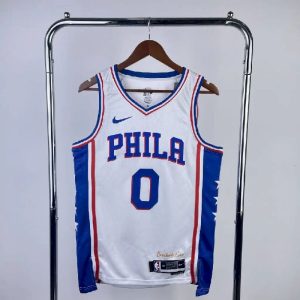 Men's Tyrese Maxey Home White Team Jersey