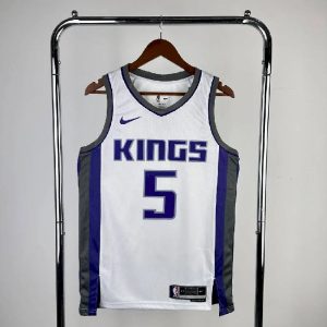 Men's 2023 De'Aaron Fox White Home Team Jersey