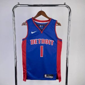 Men's 2023 Allen Iverson Blue Away Team Jersey