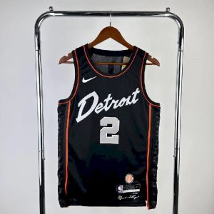 Men's 2024 Cade Cunningham Black Team Jersey - City Edition