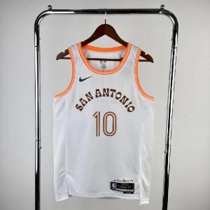 Men's 2024 Jeremy Sochan White Team Jersey - City Edition