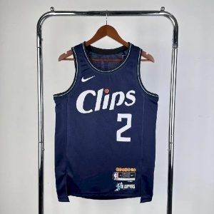Men's 2024 Kawhi Leonard Blue Team Jersey - City Edition