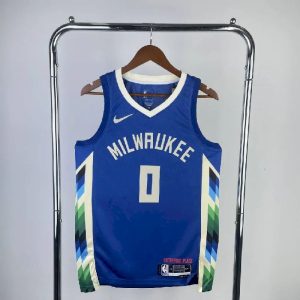 Men's 2023 Damian Lillard Blue Team Jersey - City Edition