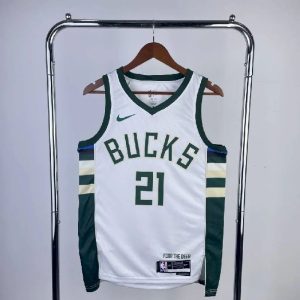 Men's 2023 Jrue Holiday White Home Team Jersey