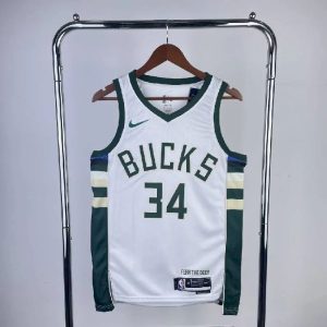 Men's 2023 Giannis Antetokounmpo White Home Team Jersey