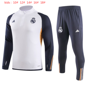 Real Madrid 2023/24 Half-Zip Kids Sweater+Pant 902