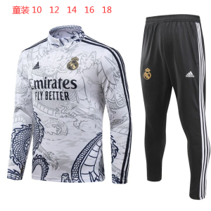Real Madrid 2023/24 Half-Zip Kids Sweater+Pant 902