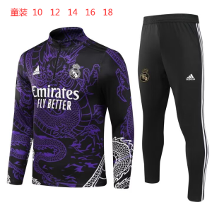 Real Madrid 2023/24 Half-Zip Kids Sweater+Pant 902