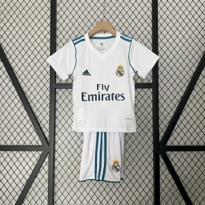 Real Madrid 1998/00 Home Kids Retro Jersey And Shorts