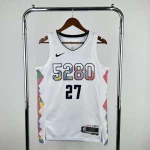 Denver Nuggets 2024/25 City Edition White Color MURRAY#27