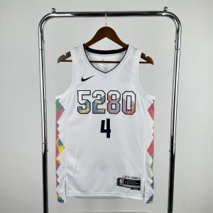 Denver Nuggets 2024/25 City Edition White Color WESTBROOK#4