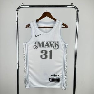 Dallas Mavericks 2024/25 City Edition White Color THOMPSOM#31