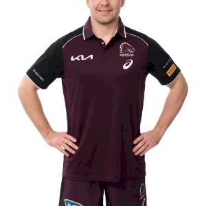 Brisbane Broncos 2025 Mens Maroon Training Jersey
