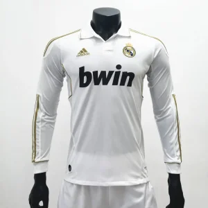 Real Madrid 2011/12 Home Long Sleeves Retro Jersey