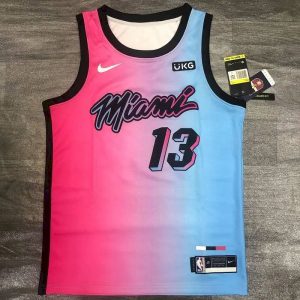 Men's Bam Adebayo 2020-21 Pink Swingman Player Jersey - City Edition