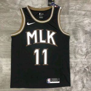 Men's Trae Young Black 2020-21 Swingman Player Jersey - City Edition